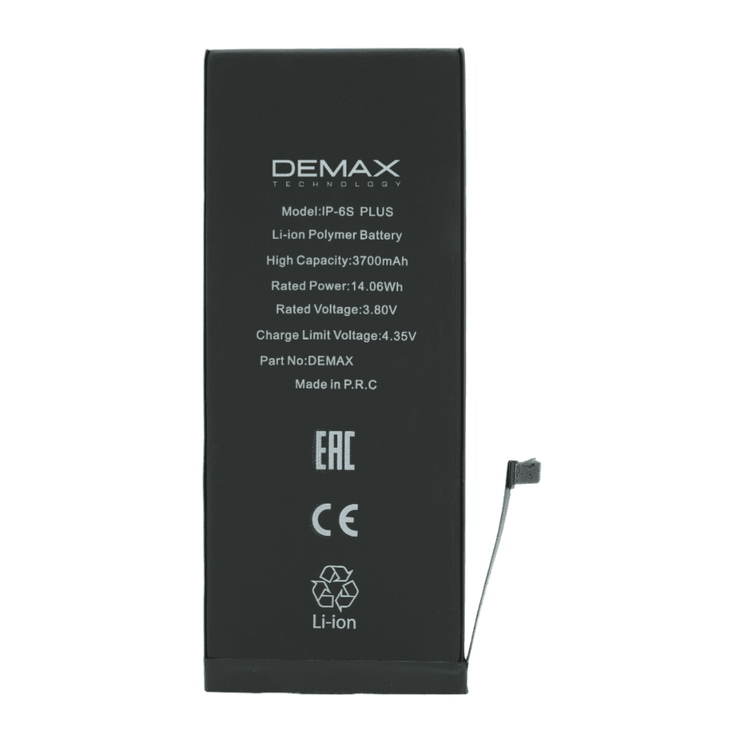 Demax İphone 6S Plus Güçlendirilmiş Yüksek Kapasiteli Batarya 3700 mAh Demax İphone 6S Plus Güçlendirilmiş Yüksek Kapasiteli Batarya 3700 mAh