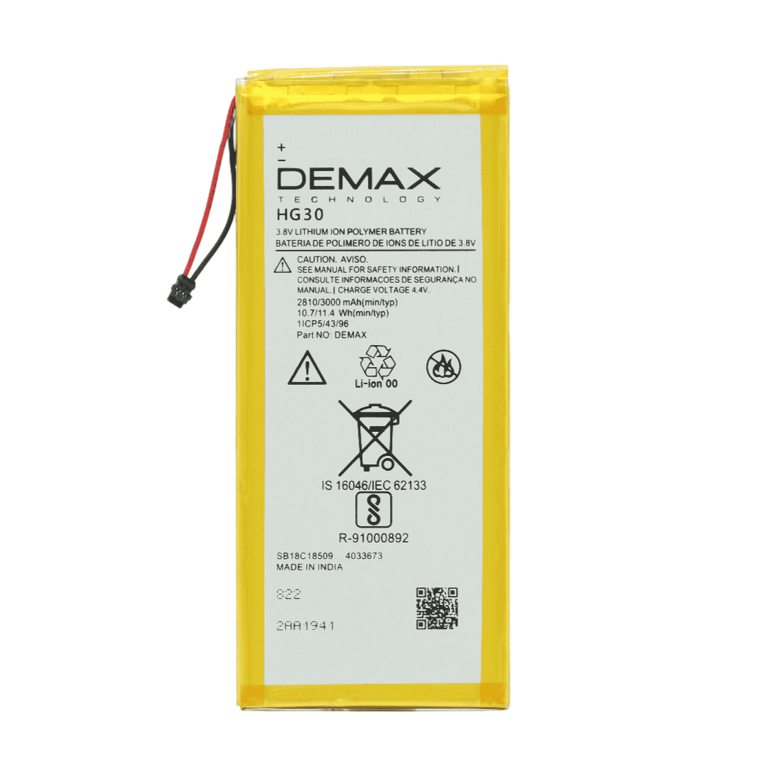 Demax Lenovo G5S Plus Güçlendirilmiş Batarya HG30 Demax Lenovo G5S Plus Güçlendirilmiş Batarya HG30