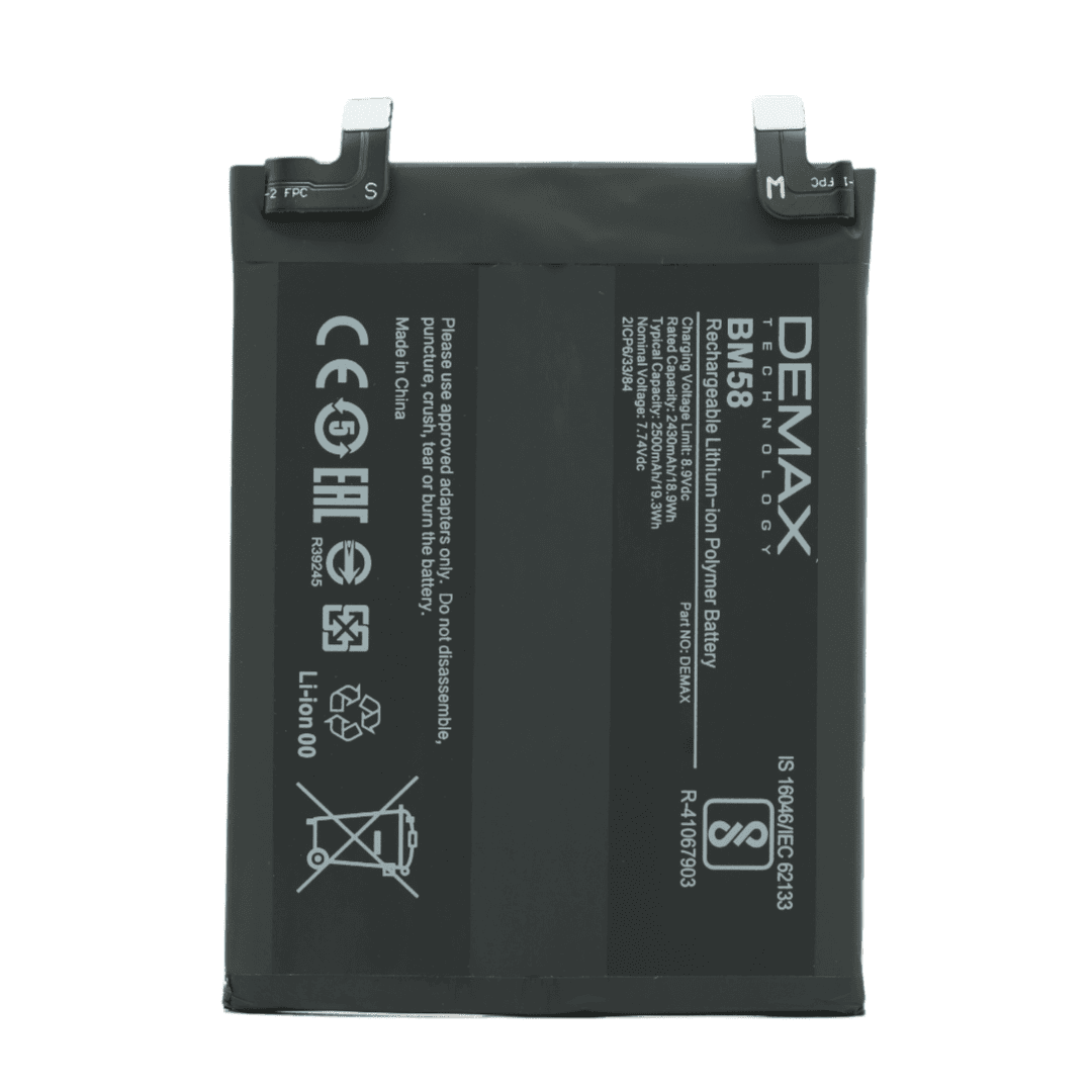 Demax Xiaomi Redmi 11T Güçlendirilmiş Batarya BM58 Demax Xiaomi Redmi 11T Güçlendirilmiş Batarya BM58
