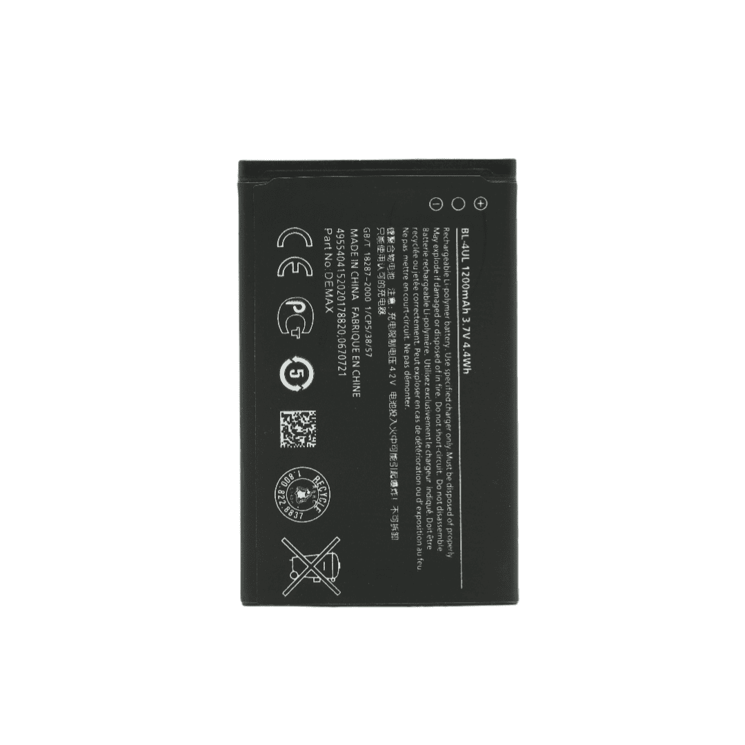 Demax Lumia N225 Güçlendirilmiş Batarya BL-4UL