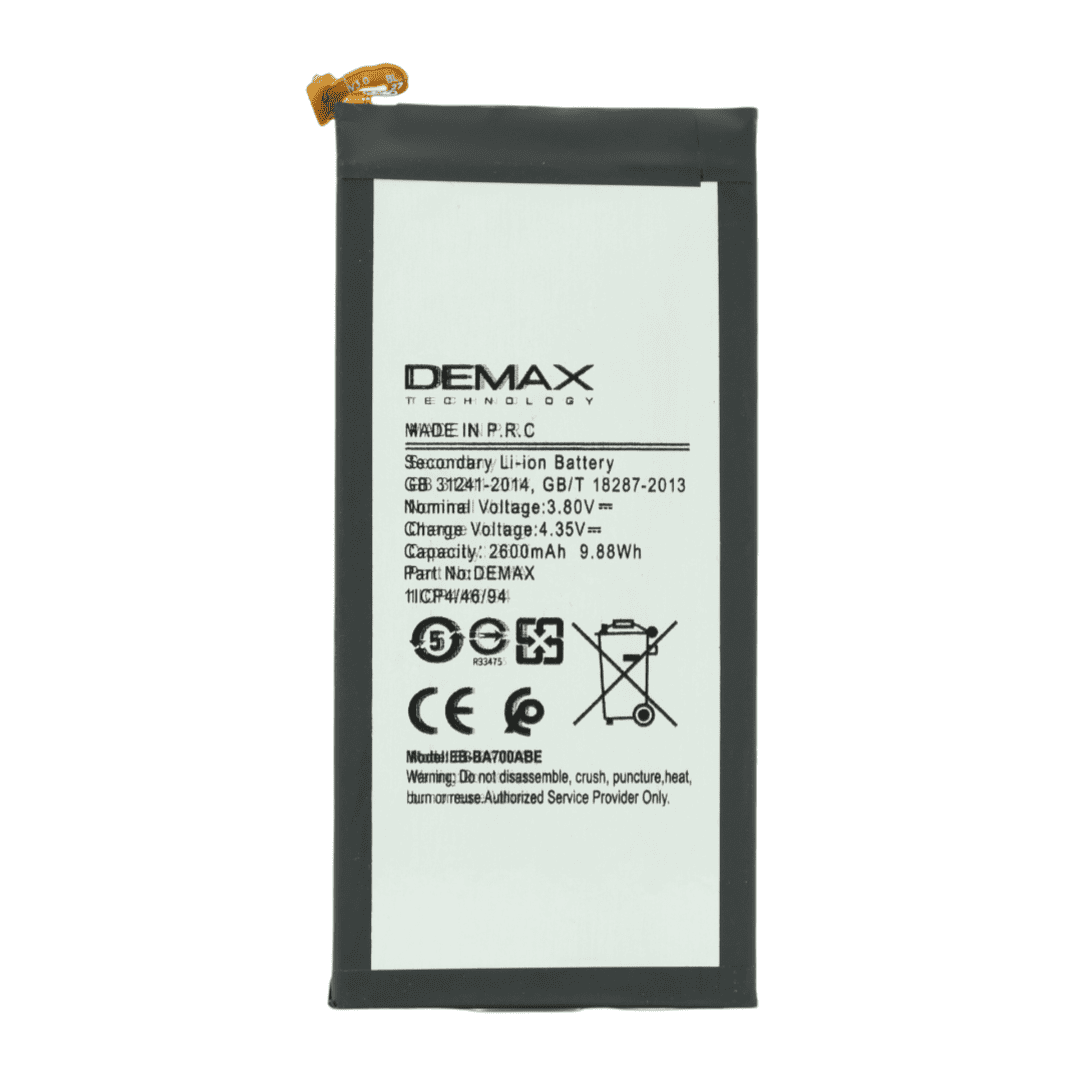 Demax Samsung Galaxy E7 Güçlendirilmiş Batarya EB-BA700ABE Demax Samsung Galaxy E7 Güçlendirilmiş Batarya EB-BA700ABE