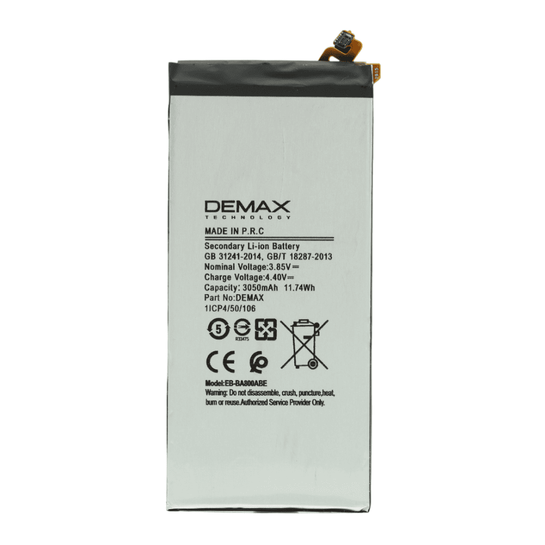 Demax Samsung Galaxy A8 Güçlendirilmiş Batarya EB-BA800ABE Demax Samsung Galaxy A8 Güçlendirilmiş Batarya EB-BA800ABE