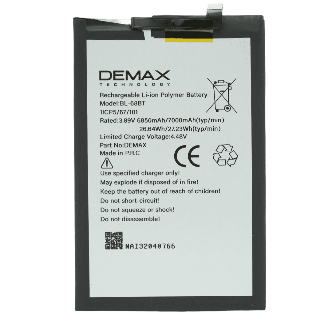 Demax Tecno Pova Neo 2 Güçlendirilmiş Batarya BL-68BT
